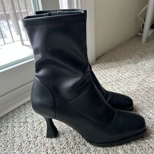 Black ankle boots